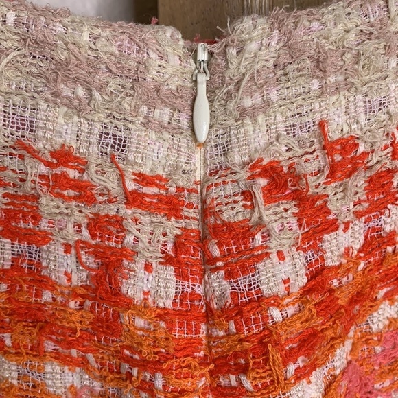 Markarian Rainbow Tweed Pants Wide Leg High Waist Retro Chic Trousers - Picture 5 of 8